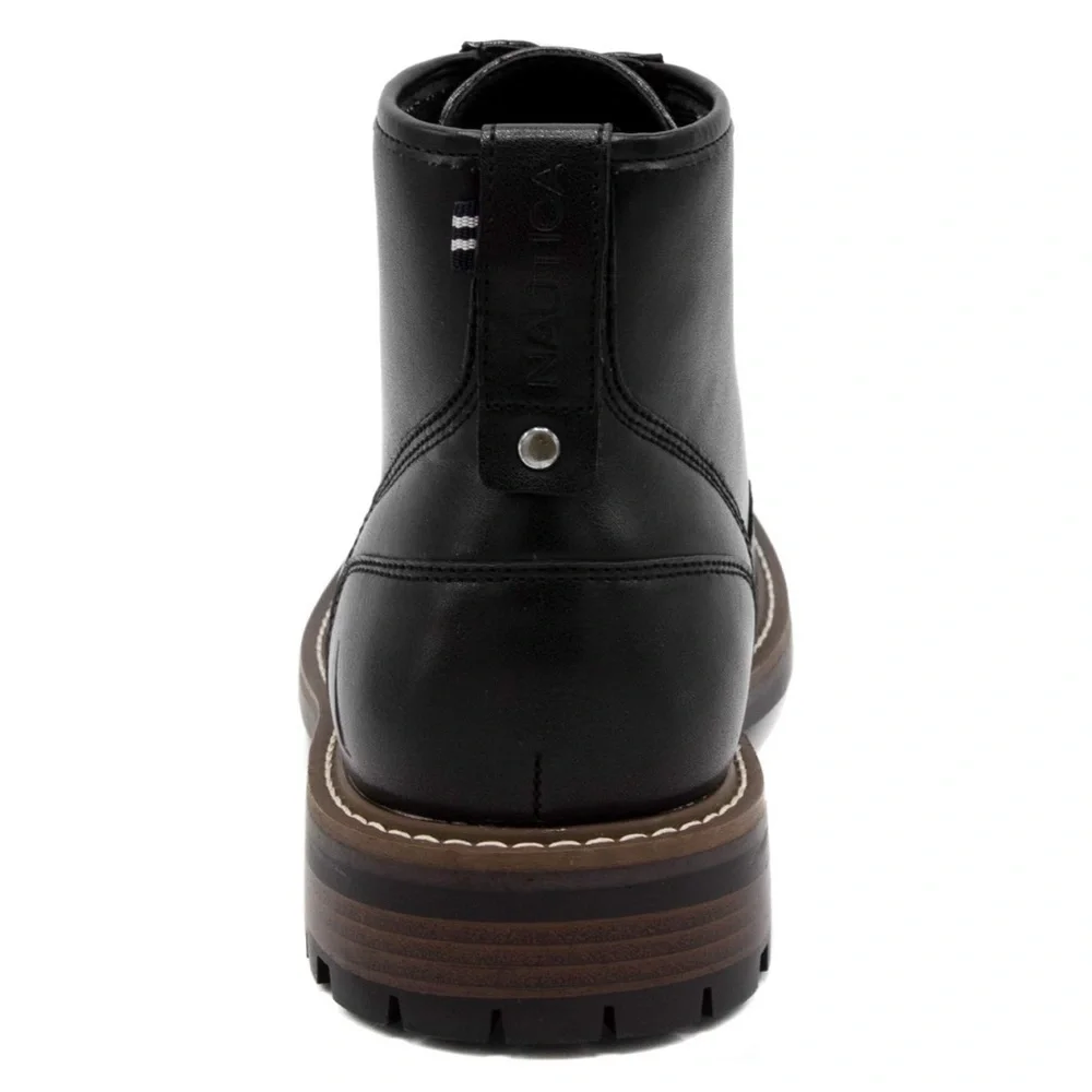 Nautica Men's Lace Up Dress Casual Boots Oxford Combat Size 7.5 NEW #H768